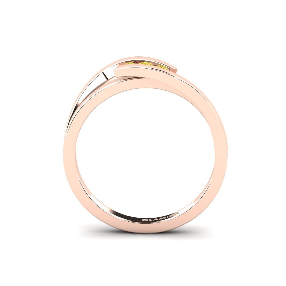 Gul safir Forlovelsesring Gratia