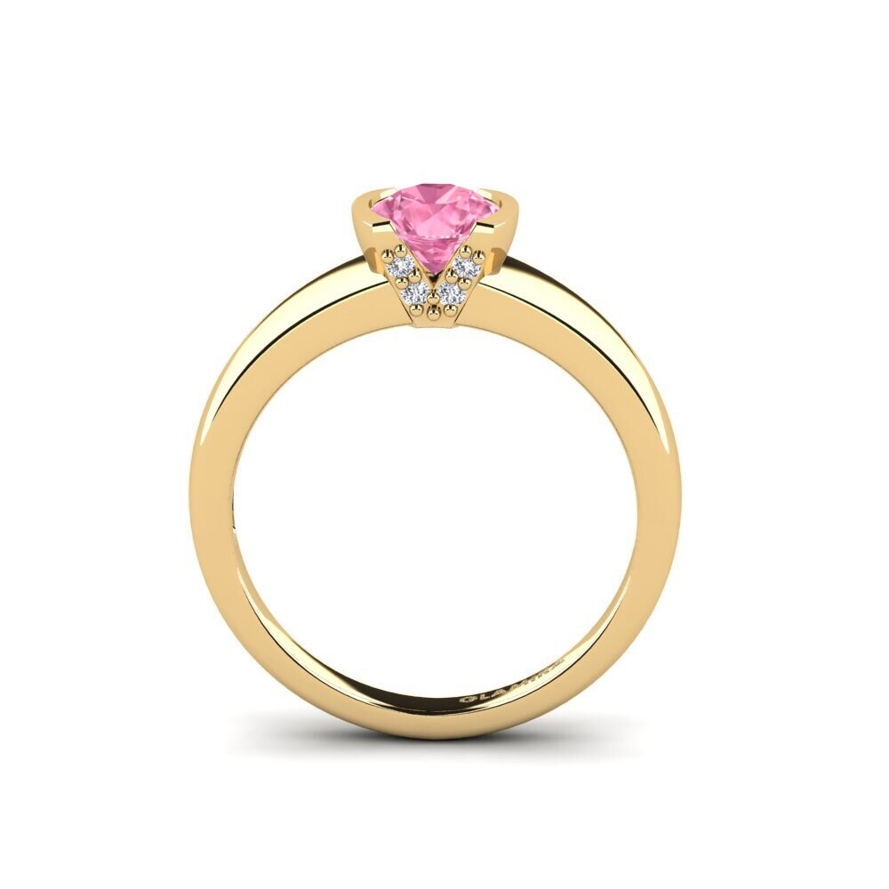 Pink Sapphire Engagement Ring Gwen
