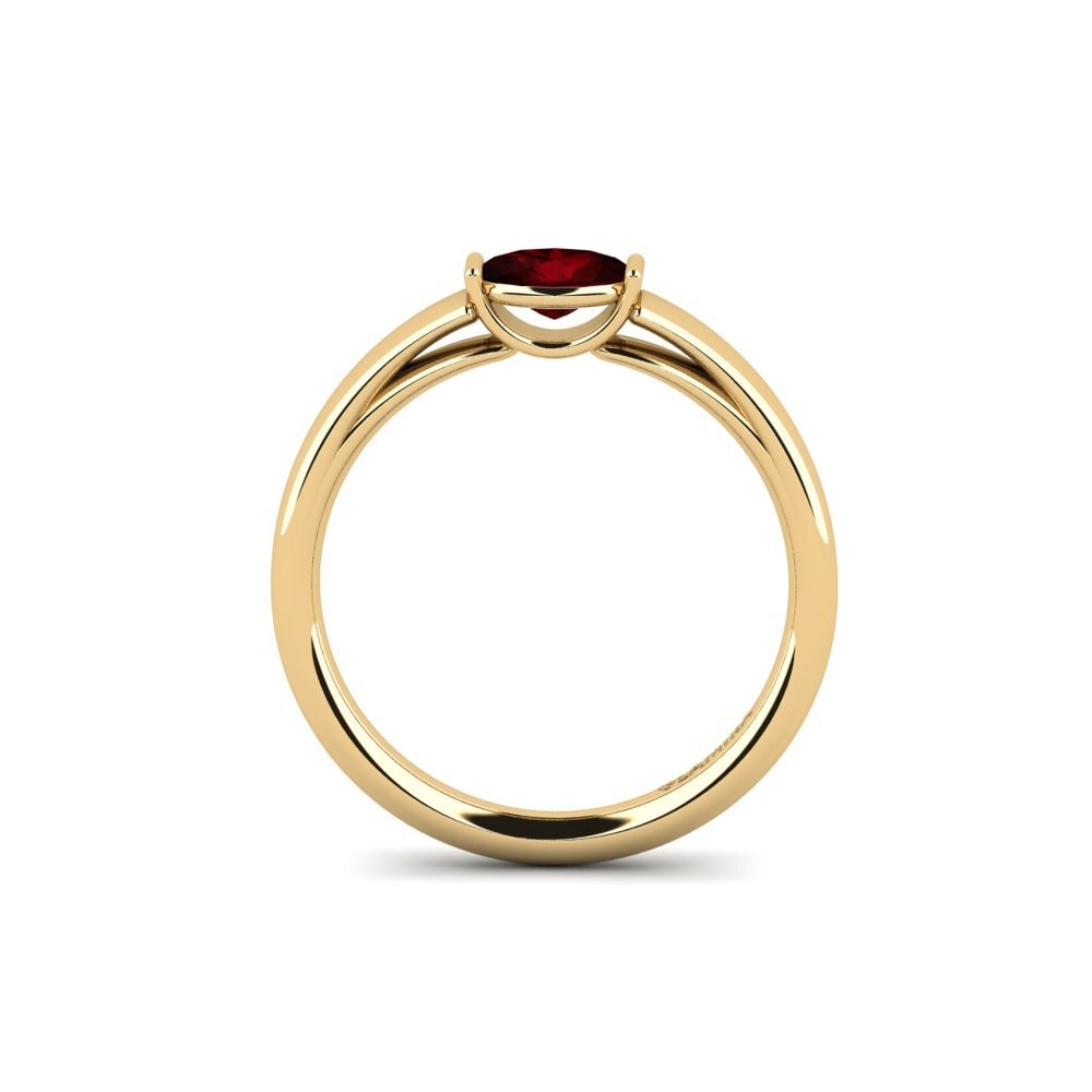 garnet Anel de noivado Harew
