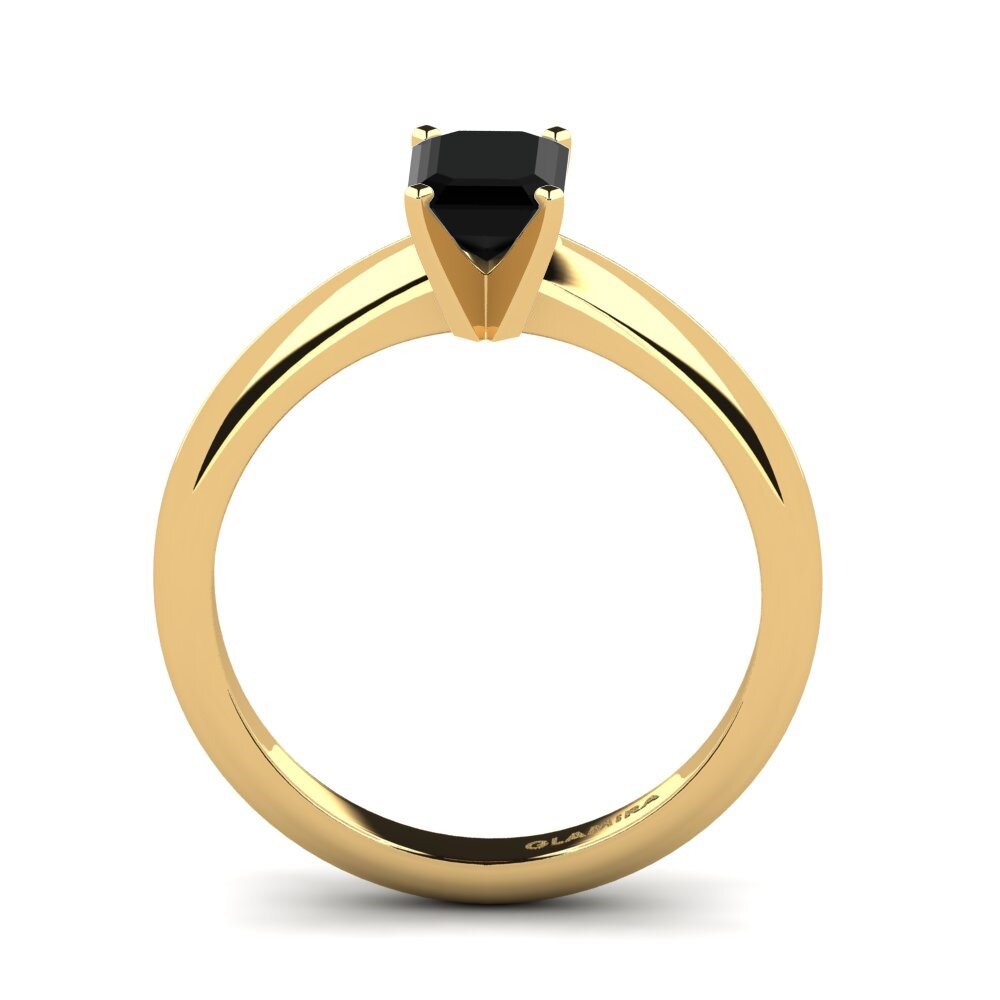Black Onyx Engagement Ring Hayley