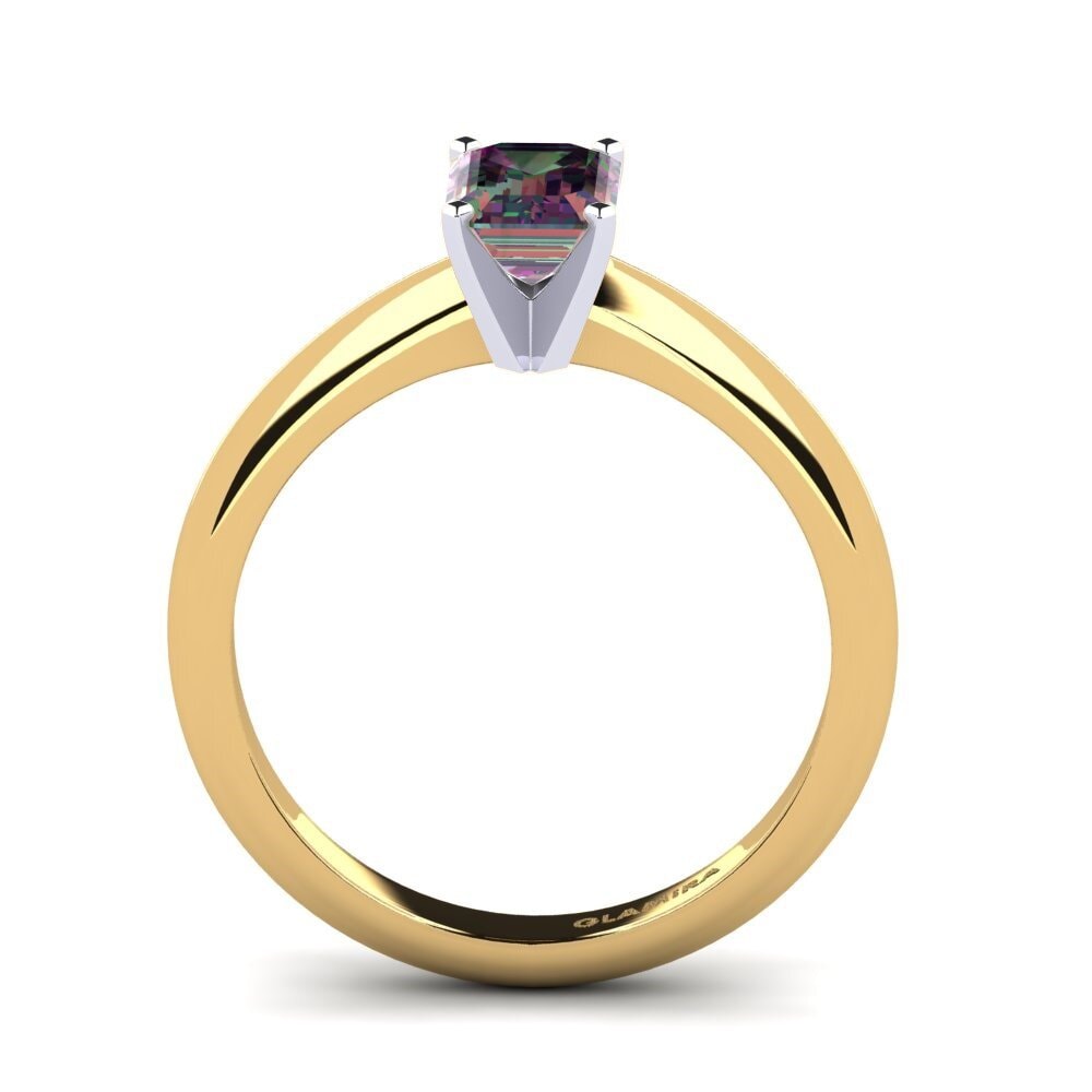 750 Gelb & Weißgold Mystic Topas Verlobungsring Hayley
