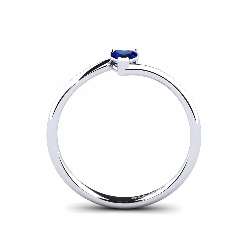 Sapphire Engagement Ring Hearteye 3.5 mm