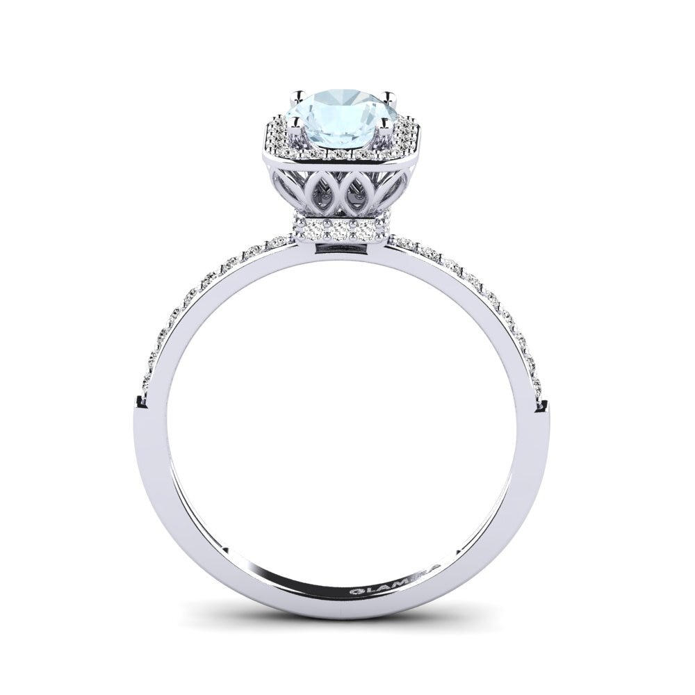 Aquamarine Engagement Ring Hydrogenation
