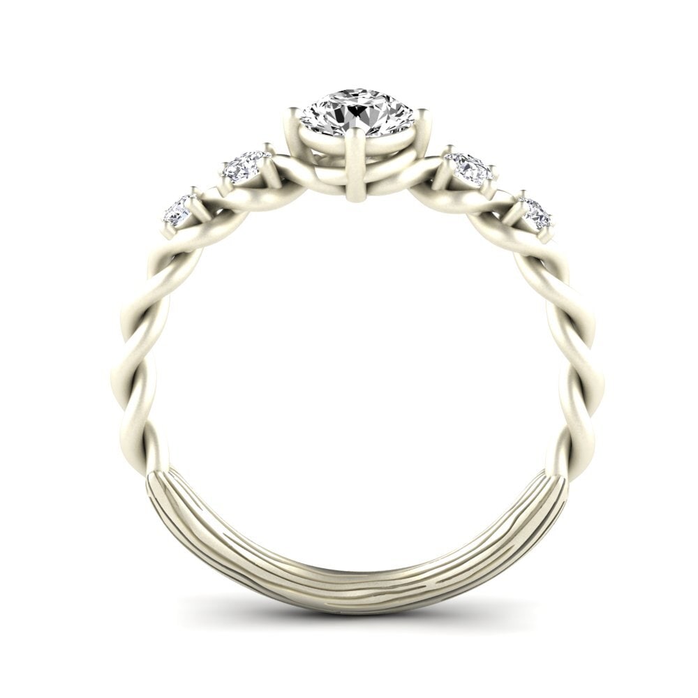 Moissanite Engagement Ring Janiecere