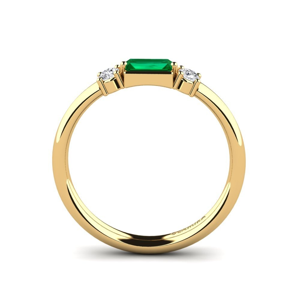 Zircônia Verde Anel Feminino Jayendra