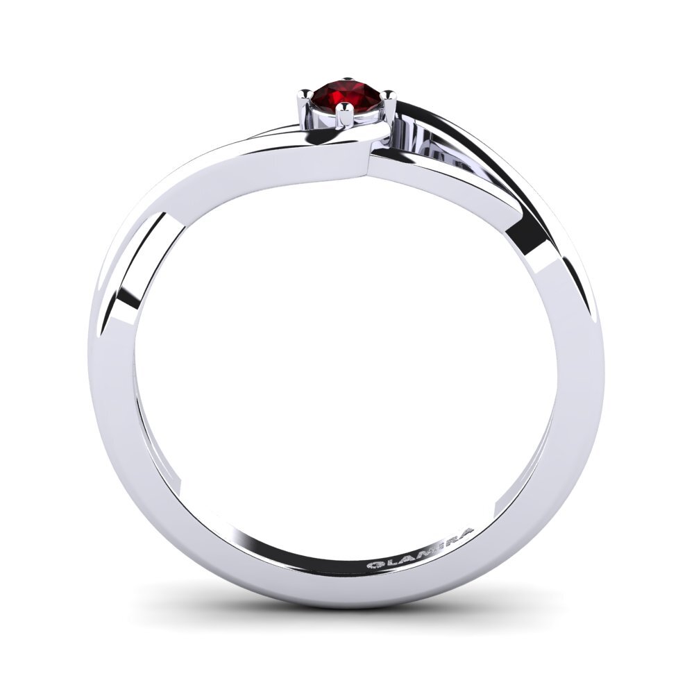 Garnet Engagement Ring Joy 0.1crt