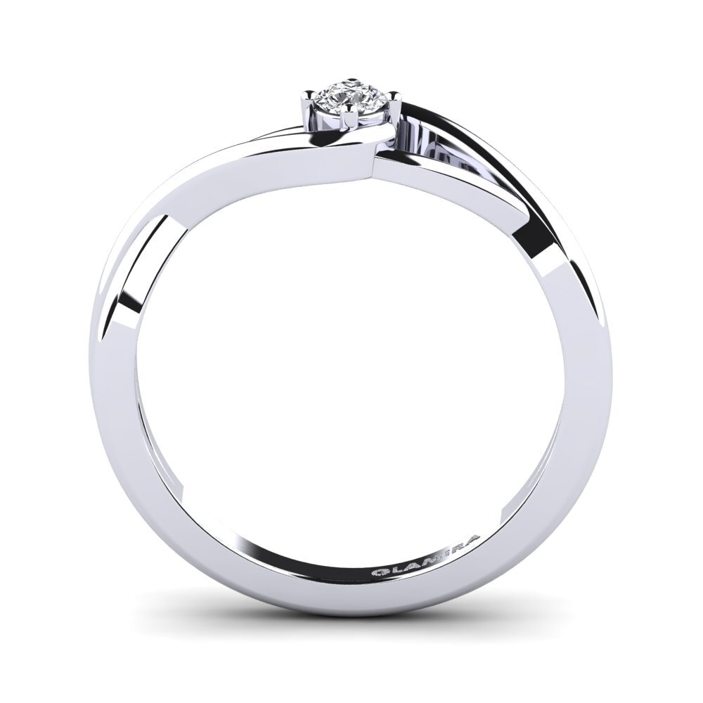 Diamante Produzido em Laboratório Anel de Noivado Joy 0.1crt