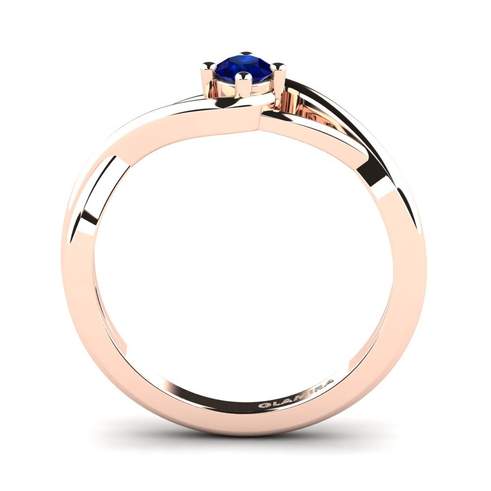 14ct Rose Gold Sapphire Engagement Ring Joy