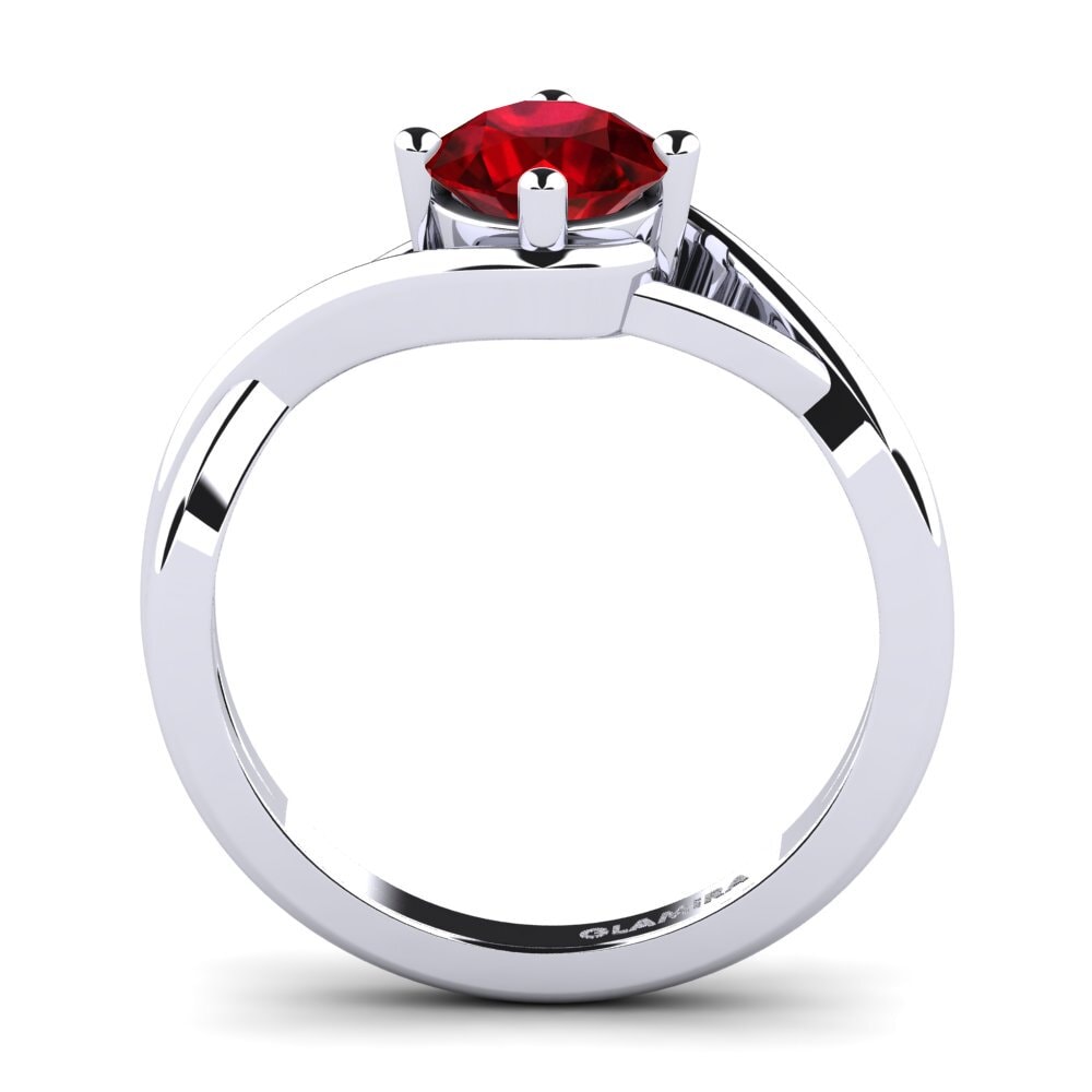 Ruby (Lab Created) Engagement Ring Joy 1.0 crt