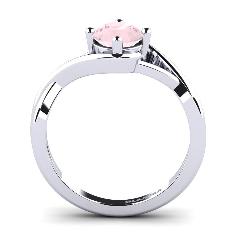 Rosenquarz Verlobungsring Joy 1.0crt