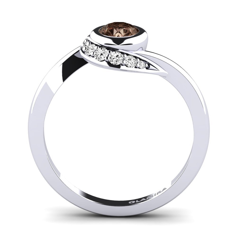Smoky Quartz Engagement Ring Joyce