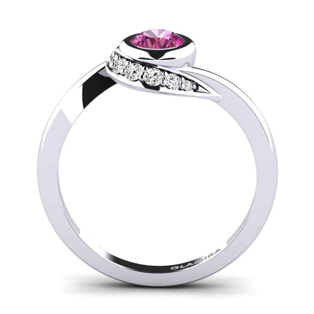 Pink Topaz Engagement Ring Joyce