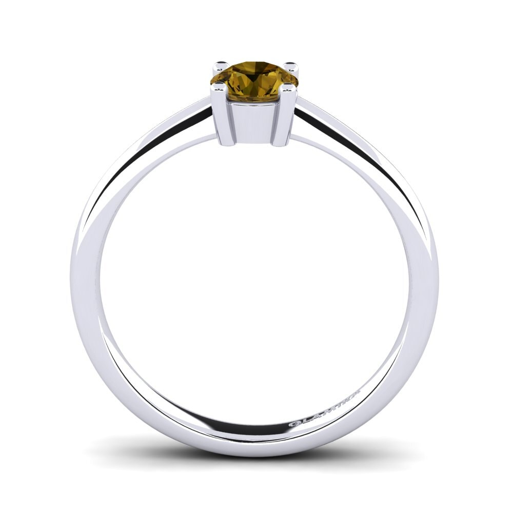 Brown Zircon Engagement Ring Julia 0.5 crt