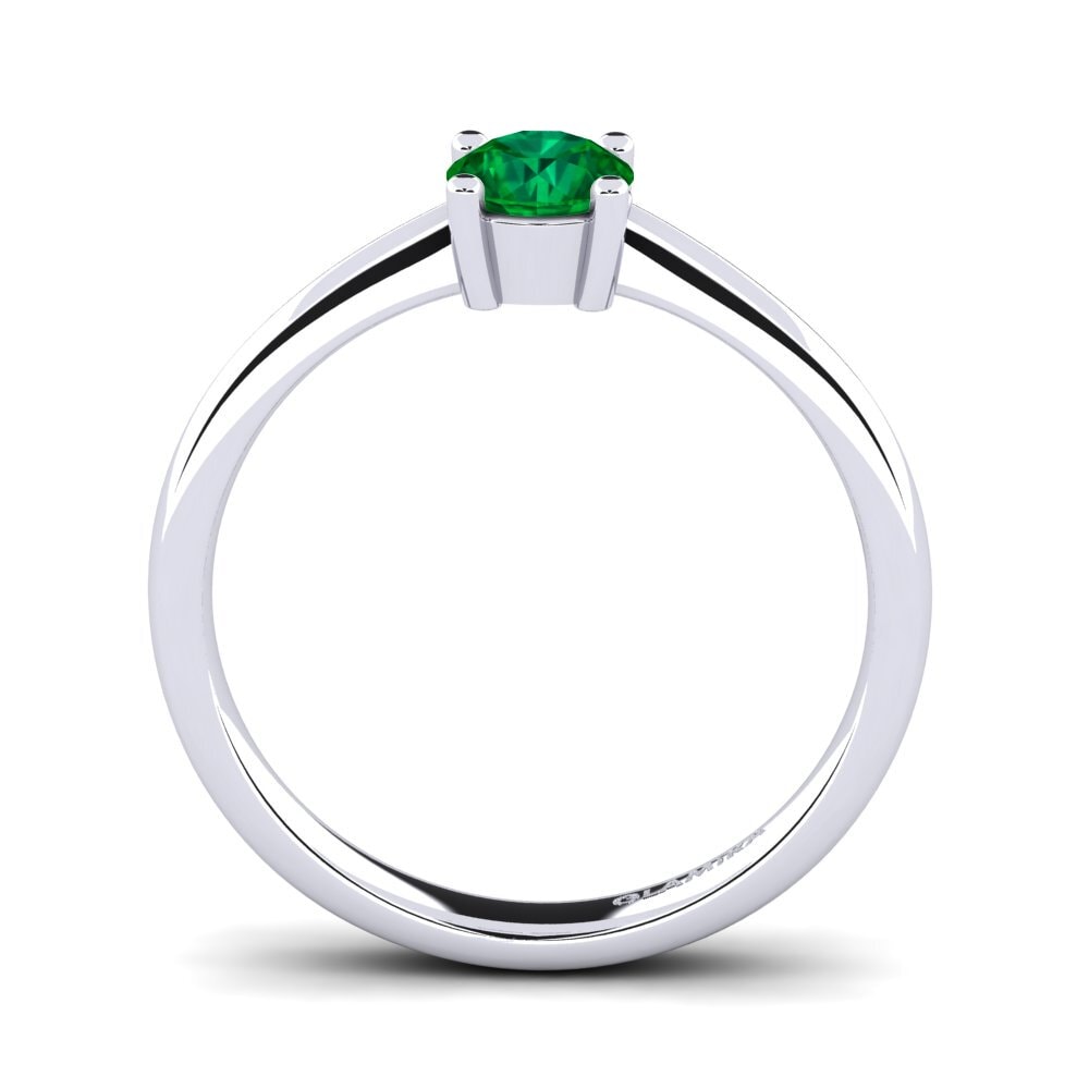 Emerald (Lab Created) Engagement Ring Julia 0.5 crt