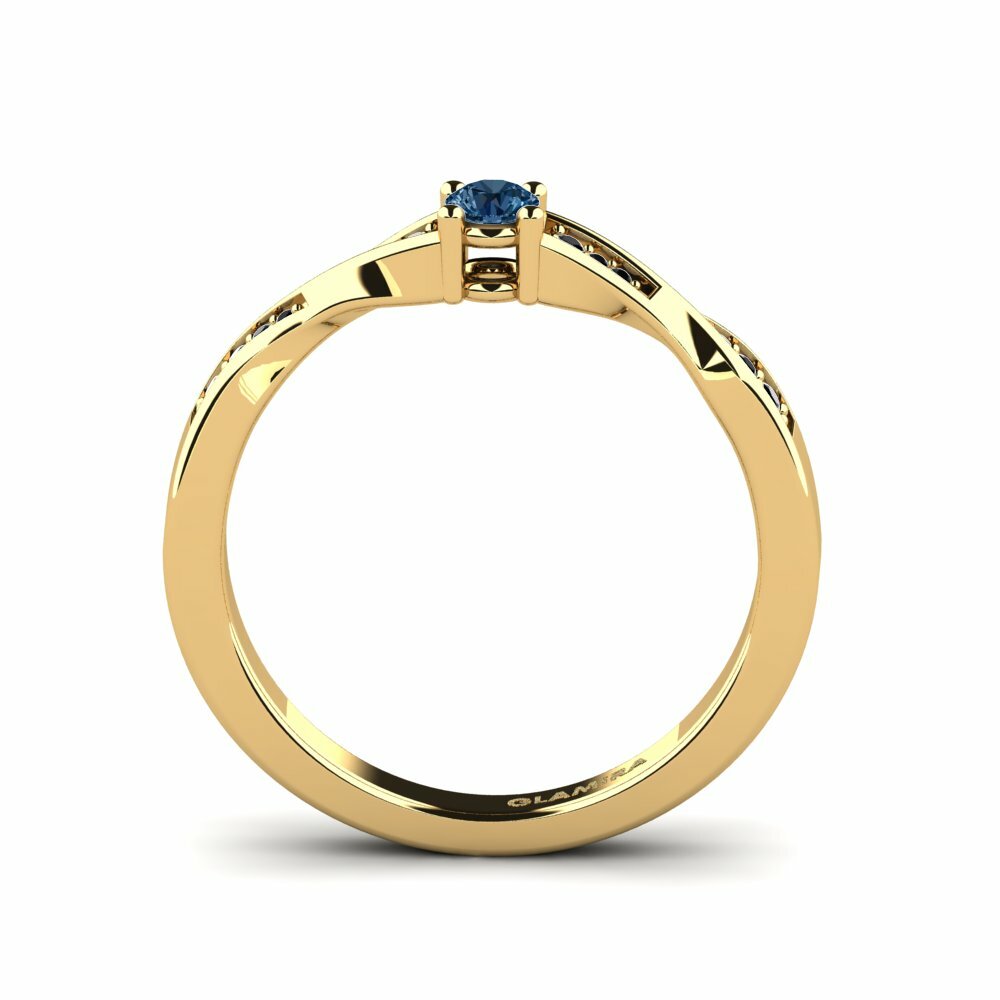 14K Geel Goud Verlovingsring Kabena