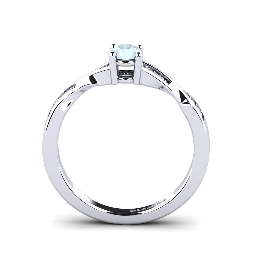 Aquamarine Engagement Ring Kabena 0.25 crt