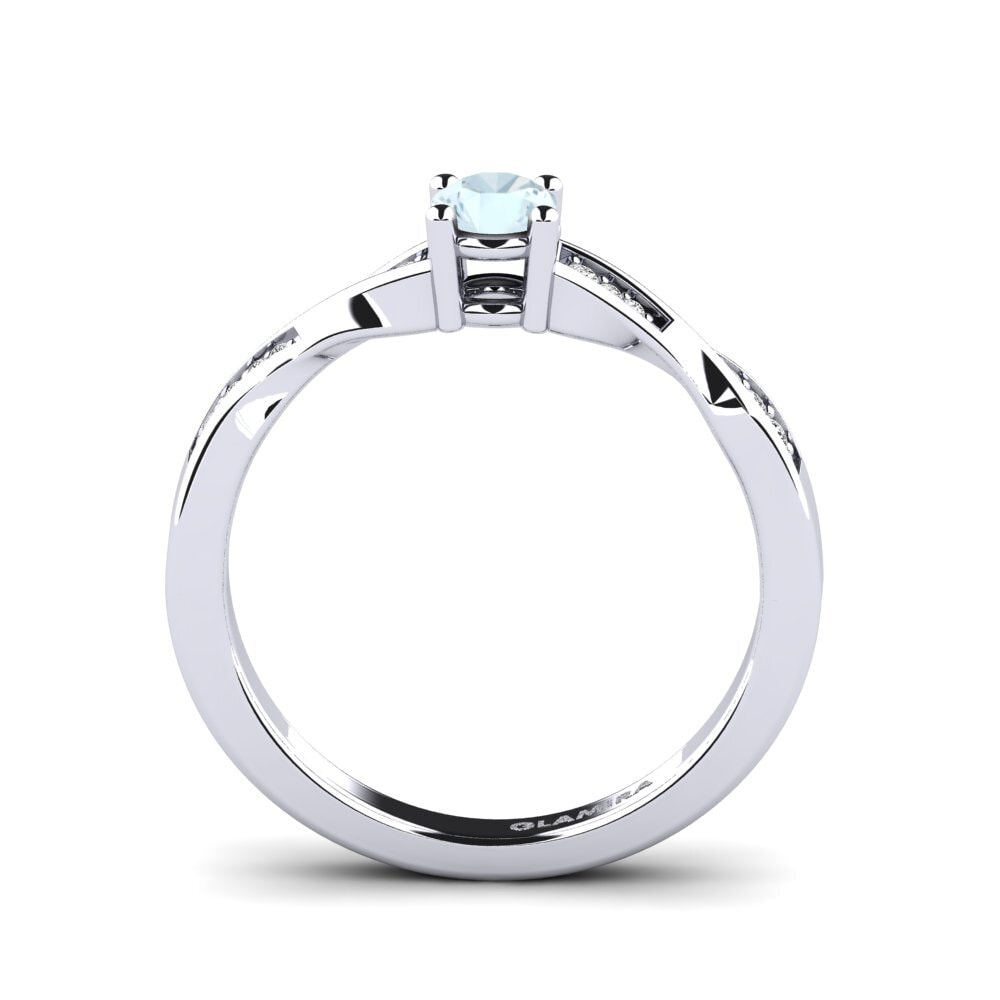 海藍寶石 訂婚戒指 Kabena 0.25 crt