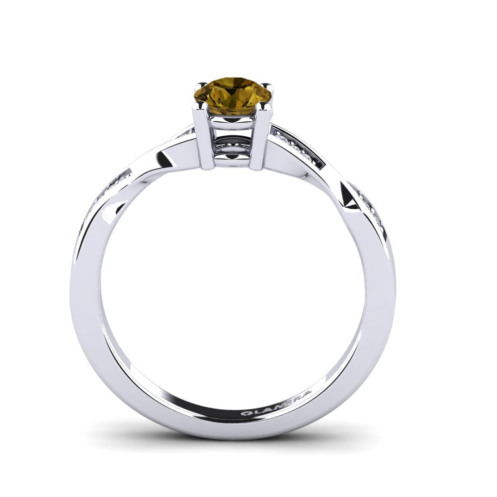 Circón Marrón Anillo de compromiso Kabena 0.5 crt