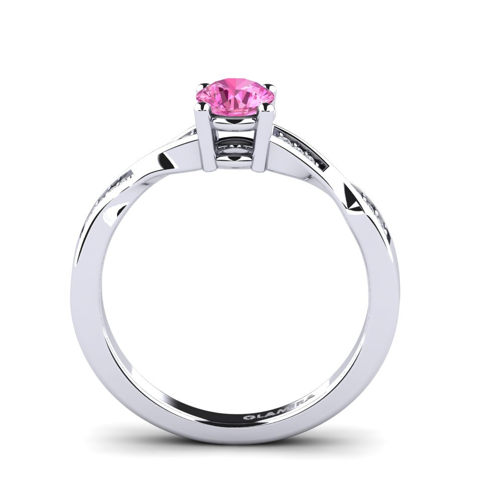 Topacio Rosa Anillo de compromiso Kabena 0.5 crt