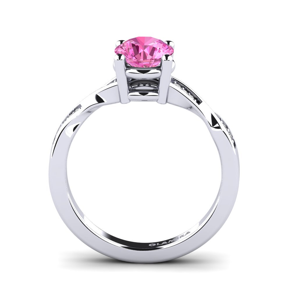 Topacio Rosa Anillo de compromiso Kabena 1.0 crt