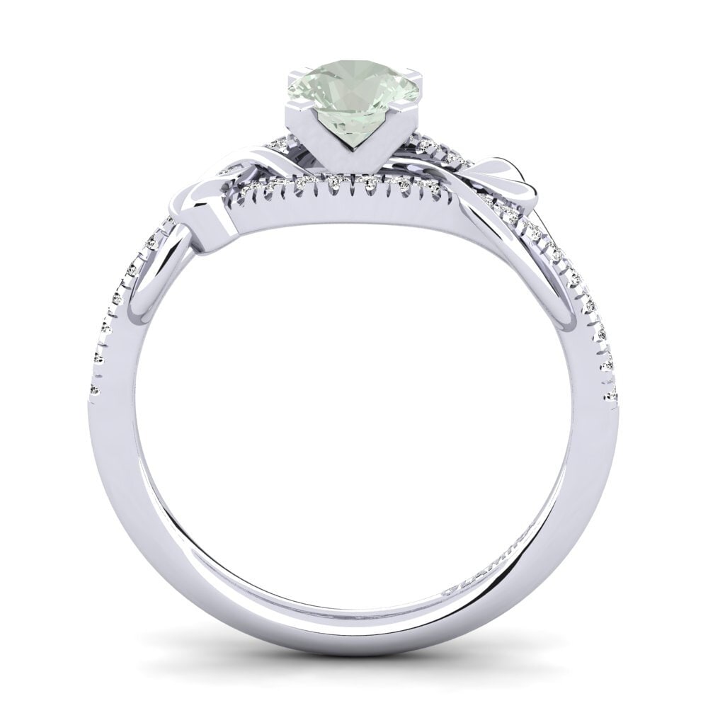 Amatista verde Anillo de compromiso Karlee