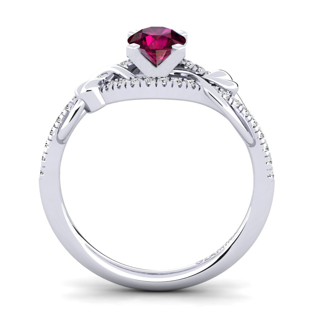 Granate Rhodolite Anillo de compromiso Karlee