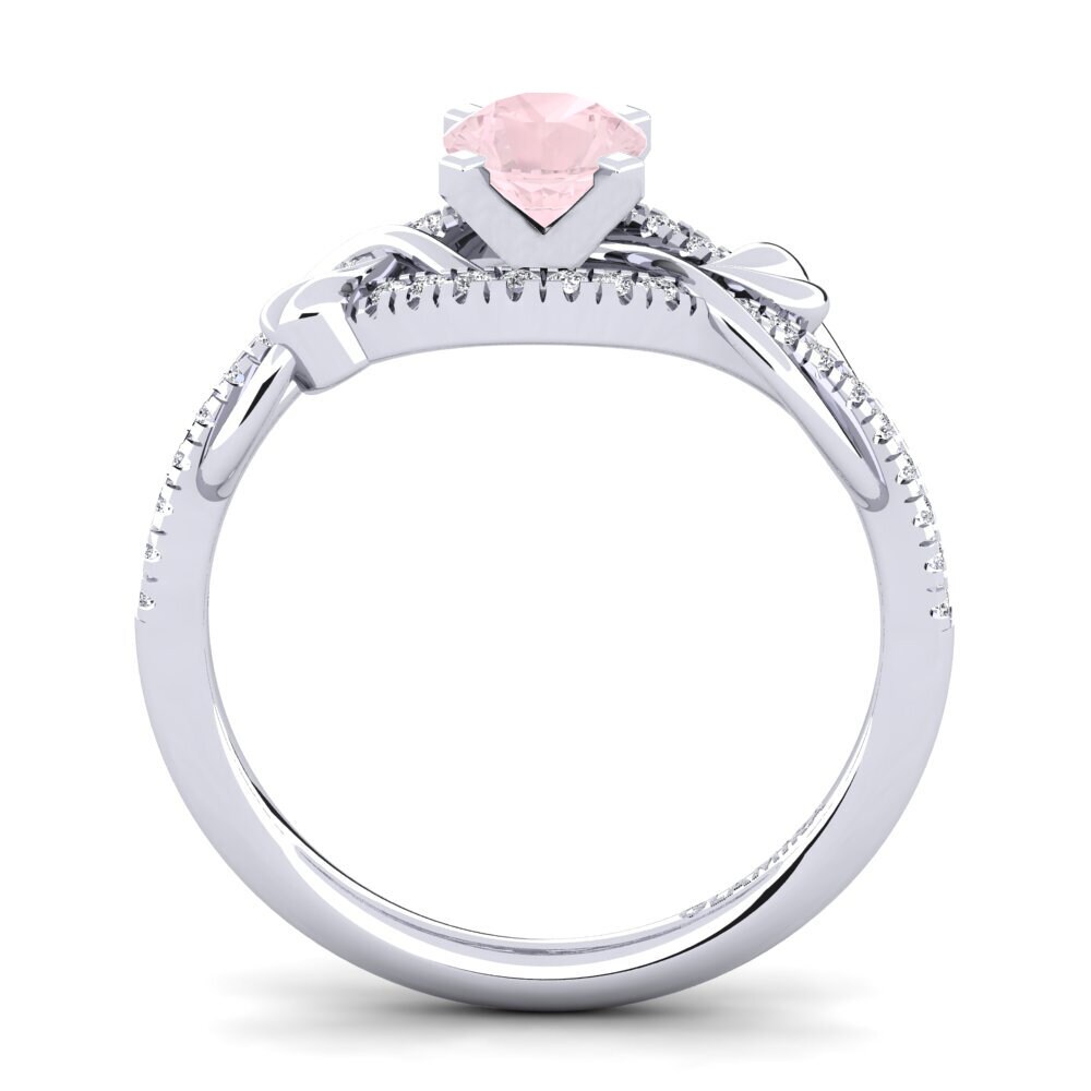 Rose Quartz Engagement Ring Karlee