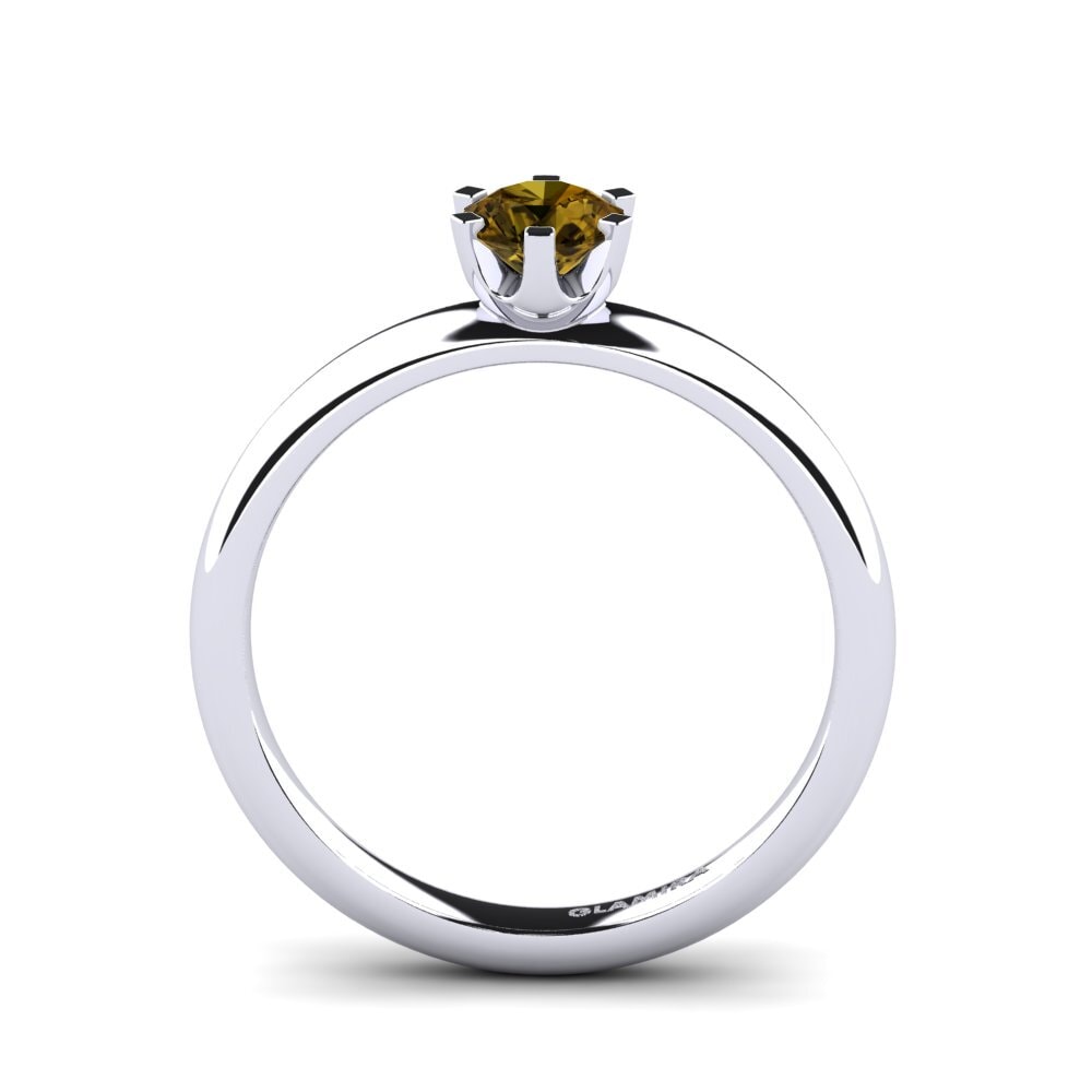 Brown Zircon Engagement Ring Katherina 0.5crt