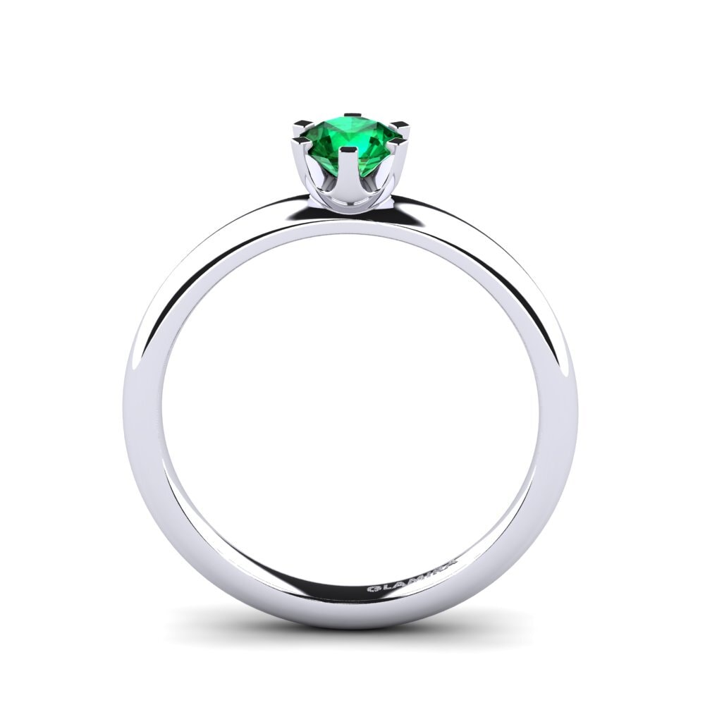 Emerald (Lab Created) Engagement Ring Katherina 0.5crt