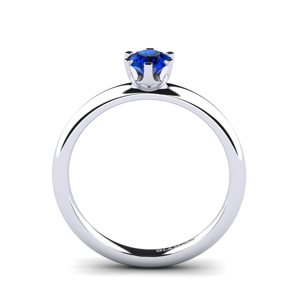Saphir (im Labor gezüchtet) Verlobungsring Katherina 0.5crt