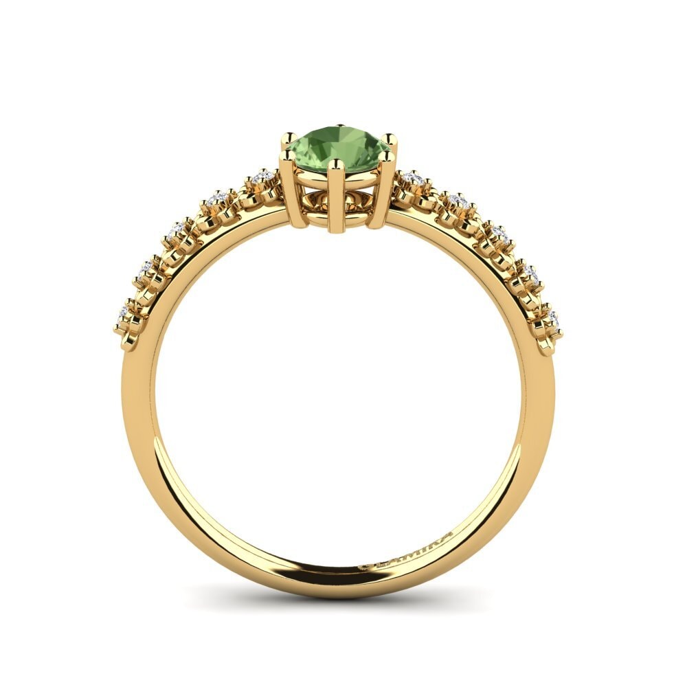 Green Sapphire Engagement Ring Ladre
