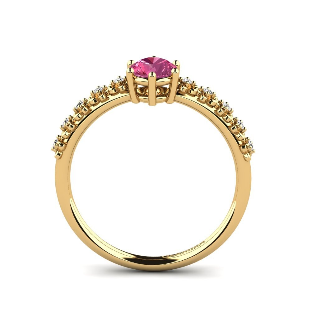 Pink Tourmaline Engagement Ring Ladre