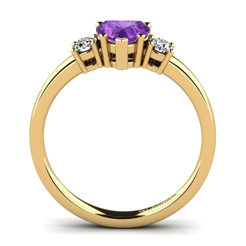 Amatista Anillo de compromiso Lauren