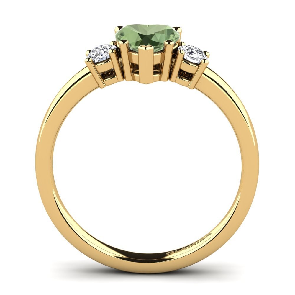 Green Sapphire Engagement Ring Lauren