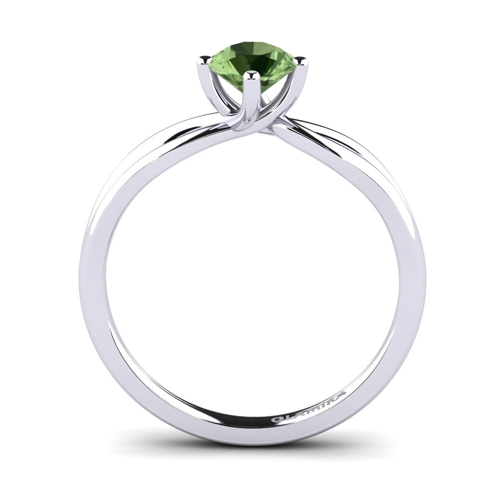 Green Sapphire Engagement Ring Layla 0.5crt
