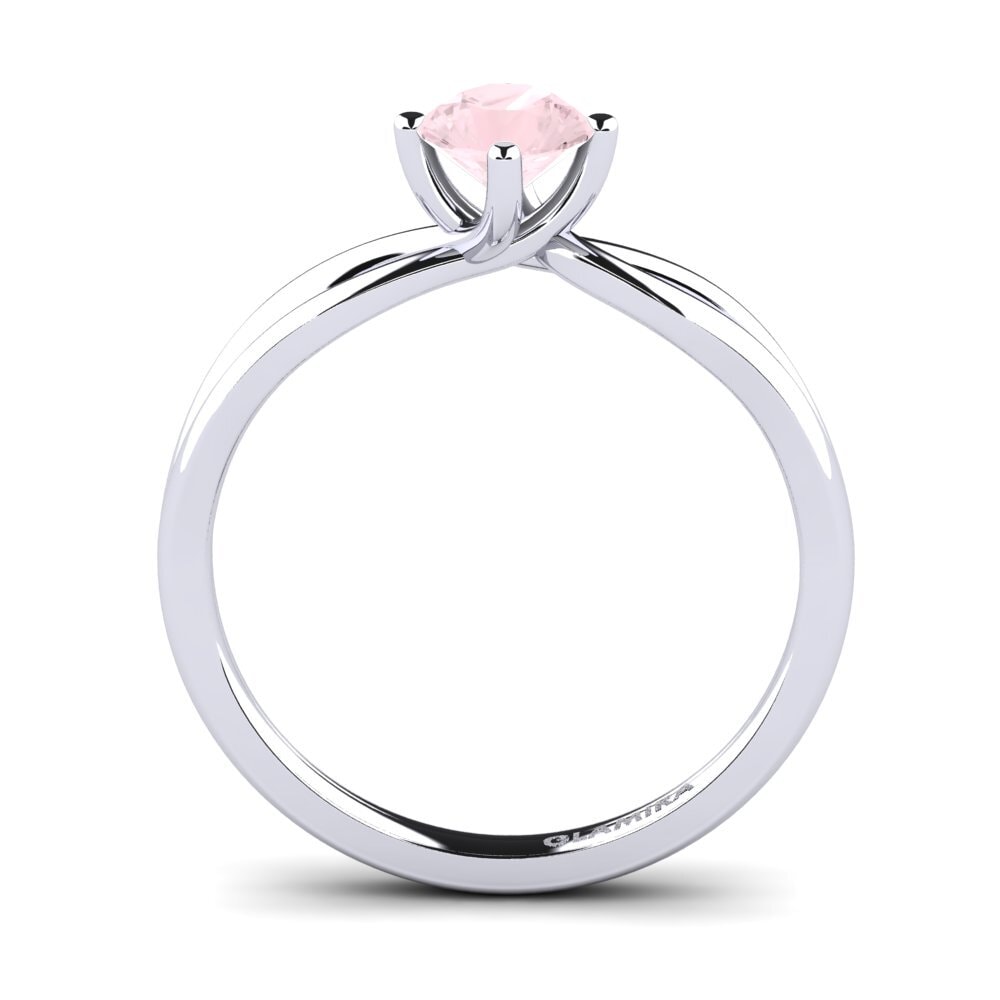 Rosenquarz Verlobungsring Layla 0.5crt