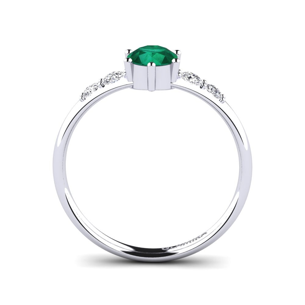 Emerald Engagement Ring Lugh