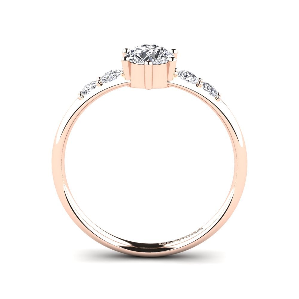 14ct Rose Gold Engagement Ring Lugh