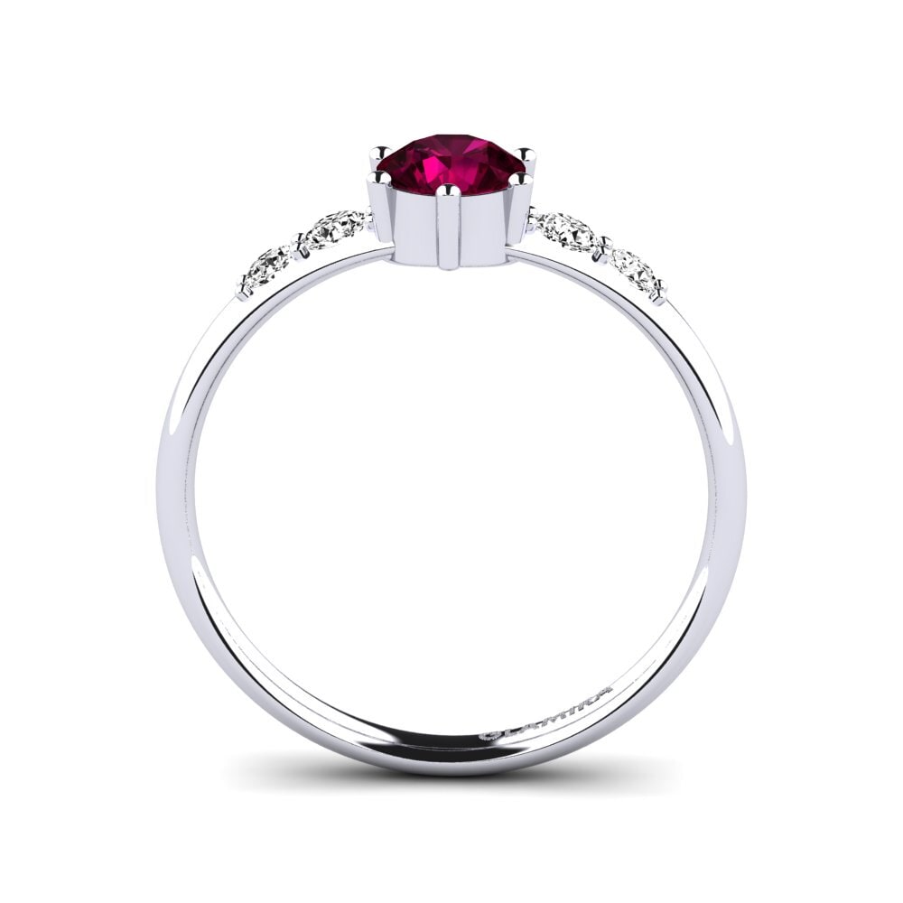Granate Rhodolite Anillo de compromiso Lugh