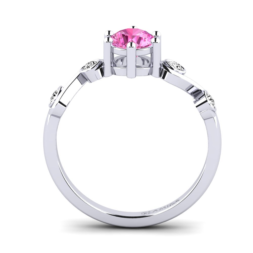 Topacio Rosa Anillo de Mujer Lyth