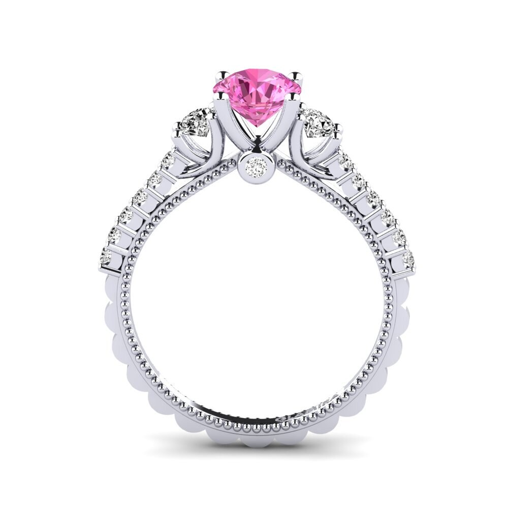 Topacio Rosa Anillo de compromiso Mabilia