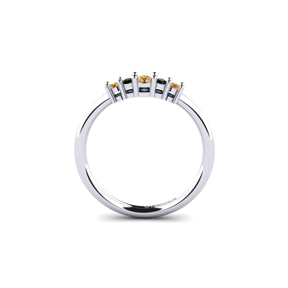 Hnědý diamant Zásnubní prsten Macolie