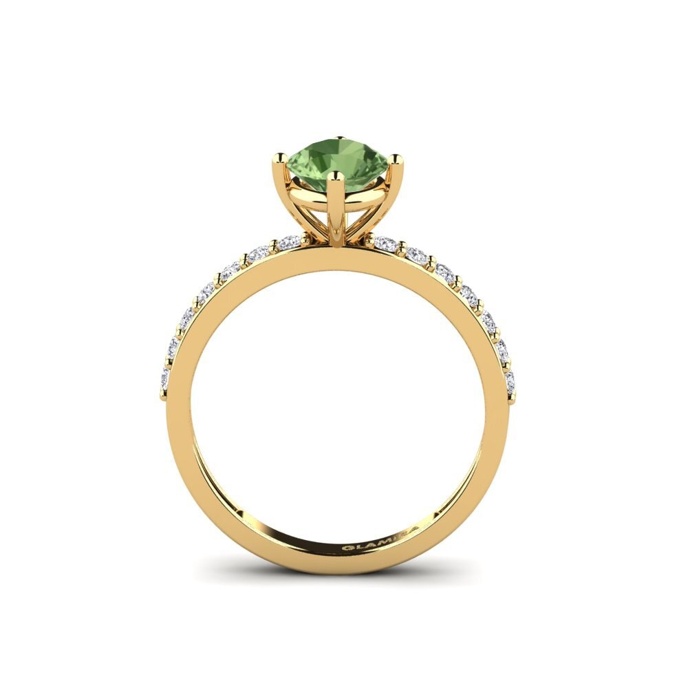 Green Sapphire Engagement Ring Manana