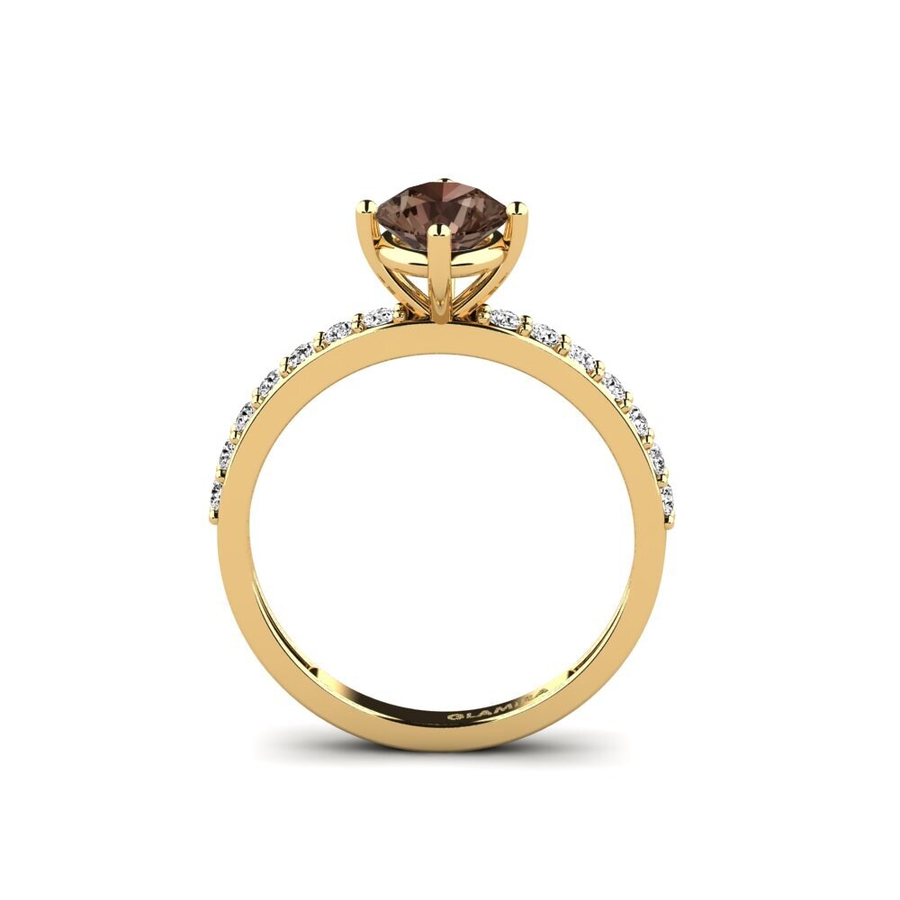 Smoky Quartz Engagement Ring Manana