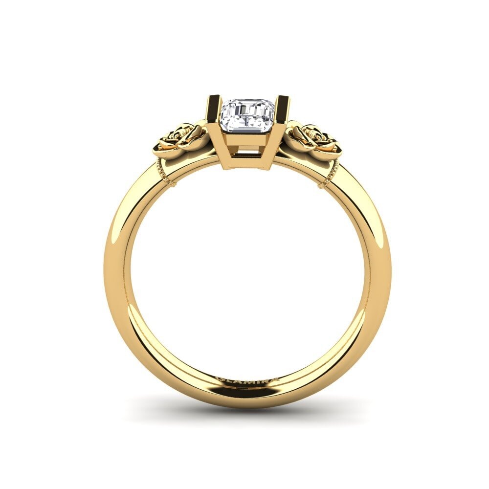 14ct Yellow Gold Diamond Women's Ring Misery