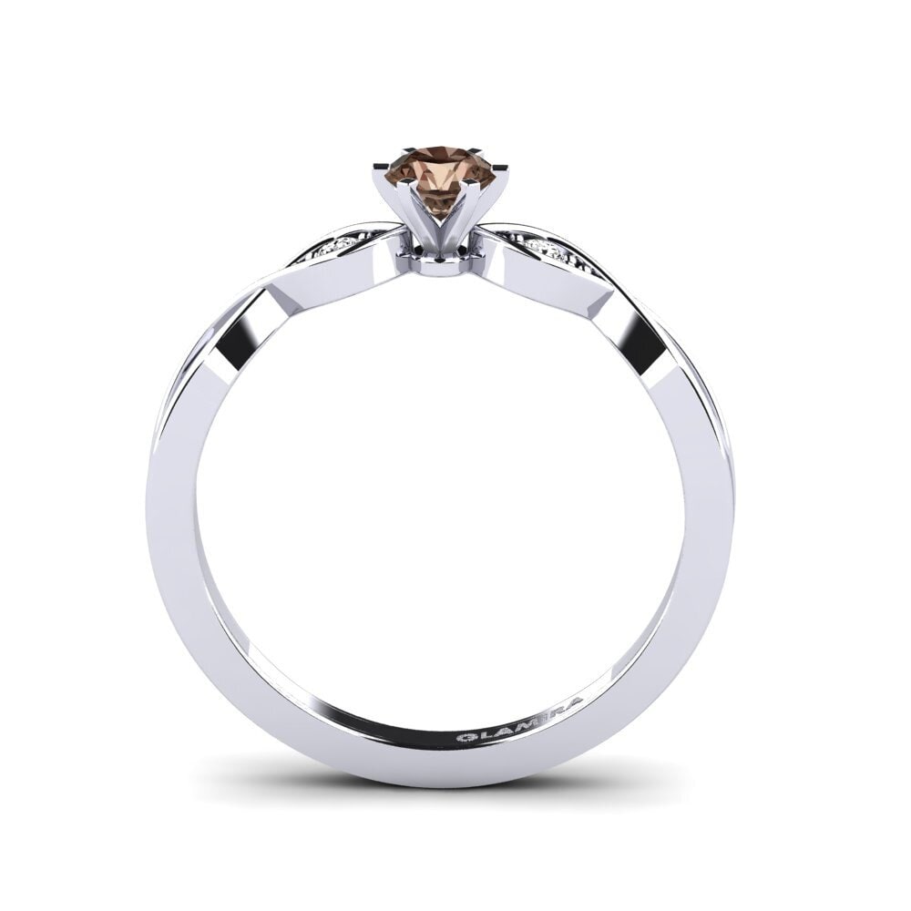Smoky Quartz Engagement Ring Neveda