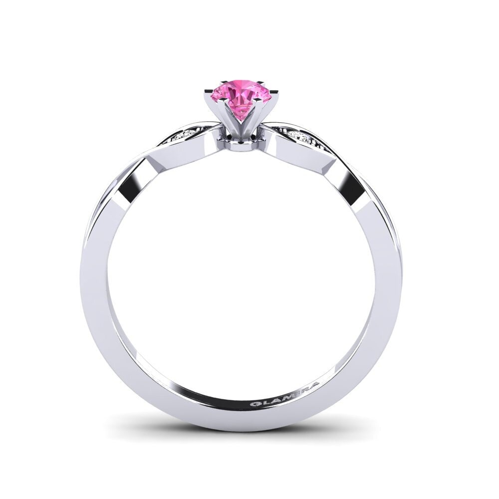 Topacio Rosa Anillo de compromiso Neveda