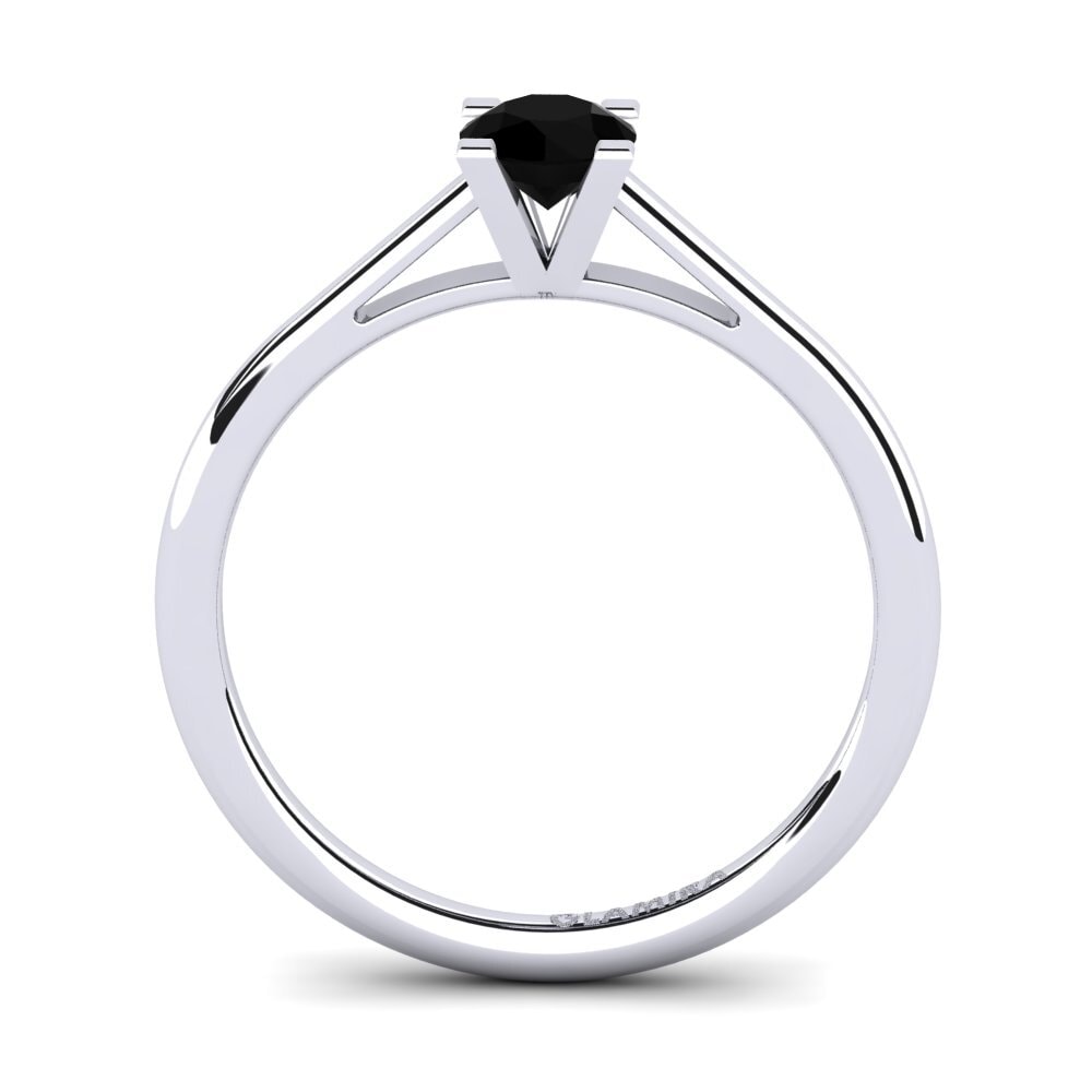 Black Onyx Engagement Ring Nichele