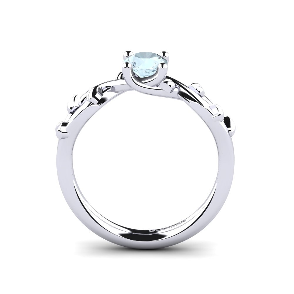 Aquamarine Engagement Ring Alabate
