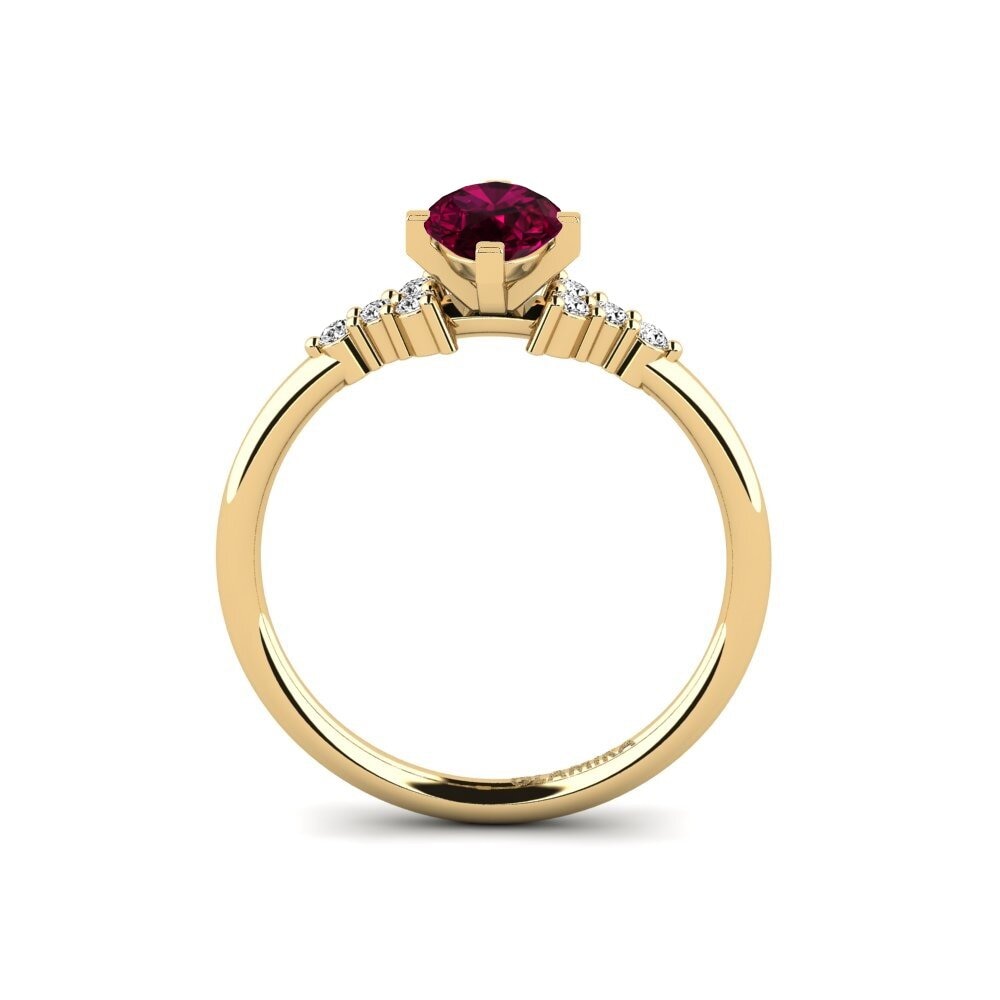 Rhodolite Garnet Engagement Ring Odelyn